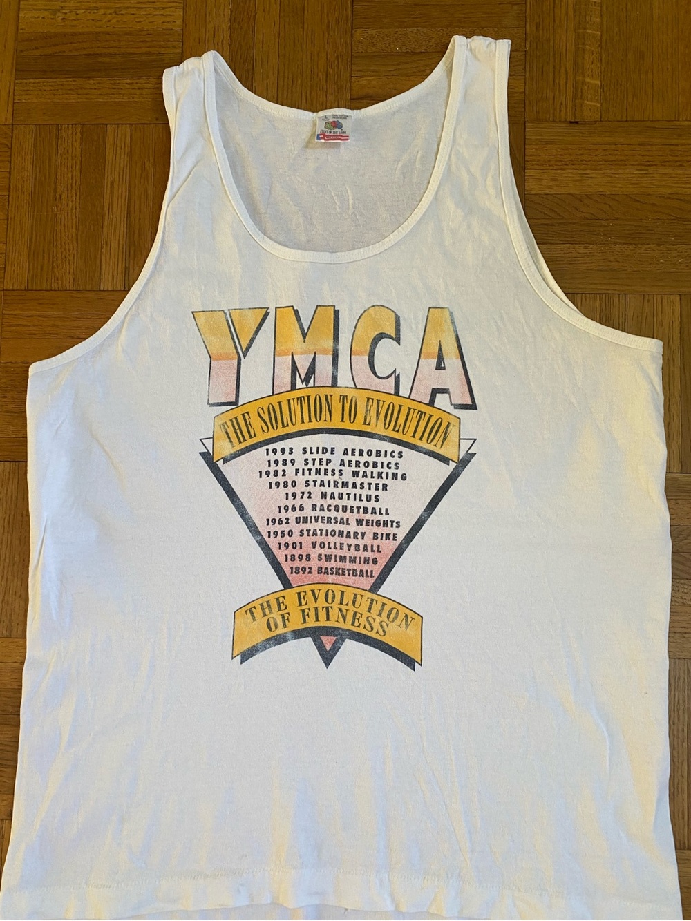 1993 Vintage YMCA Exercise Fitness Tank Top
